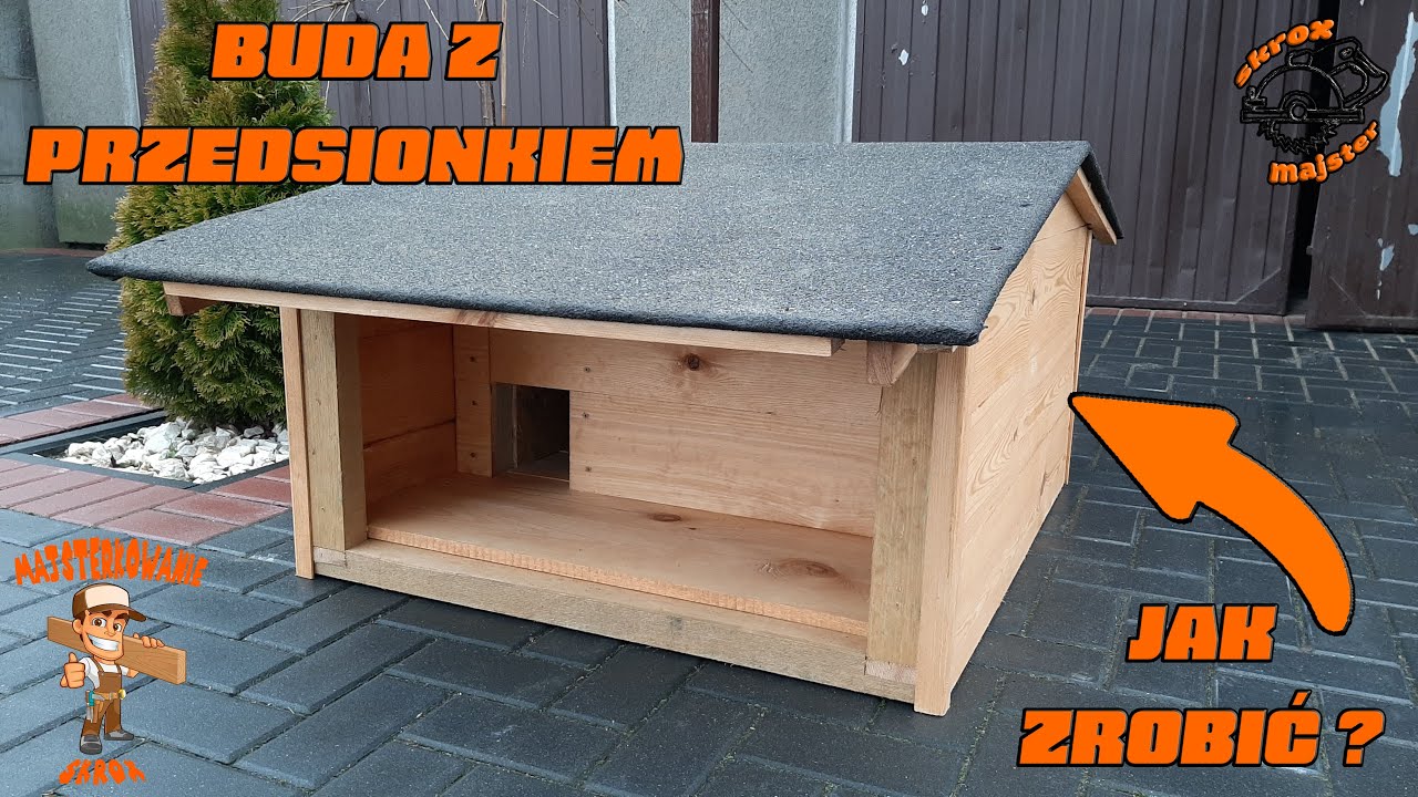 Buda dla psa lub kotów z przedsionkiem jak zrobić 