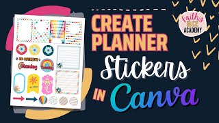 How To Make Planner Stickers In Canva