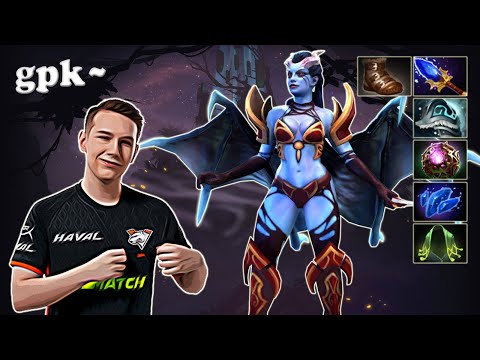 gpk - Queen of Pain Midlane | Dota 2 7.29d Gameplay