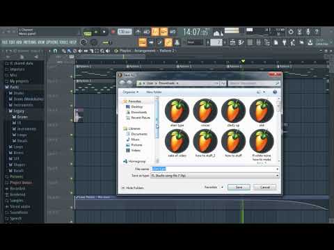 FL Studio 20 - How to Save Project