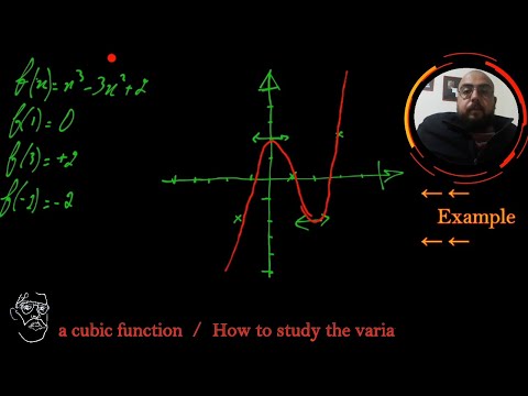 How to study the variation of a Cubic function? | Functions | Pros-tutor