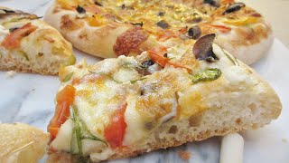 I can't believe how delicious quick and easy is this pizza dough, no kneading