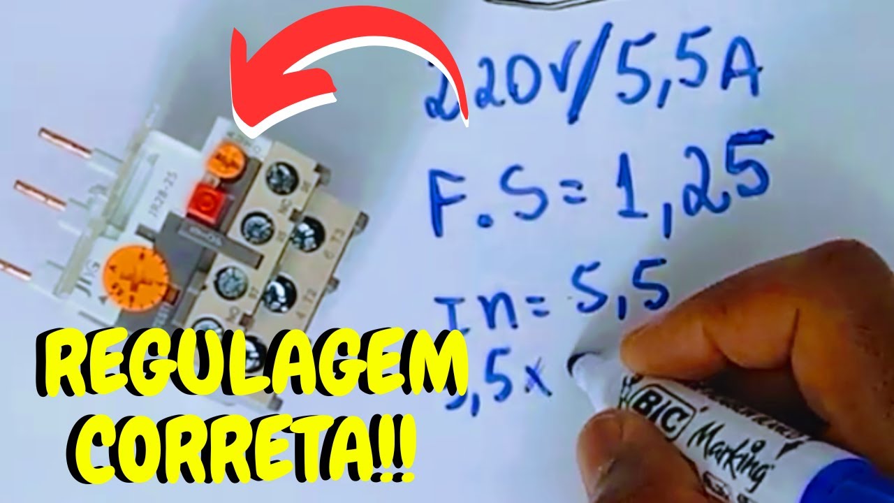 Como REGULAR o RELÉ TÉRMICO corretamente