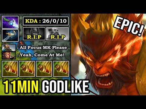 BRUTAL IMMORTAL PRO MONKEY KING SPAMMER 11Min Godlike with Crazy Dodge & Tree Jump 100% Aggressive