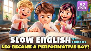 Leo Tried to Act Cool... But It Didn't Go as Planned! | Slow English Listening (A2 Level)