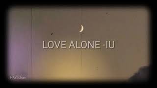 love alone -IU  sub indo