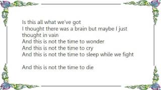 Fury in the Slaughterhouse - Time To Wonder Lyrics