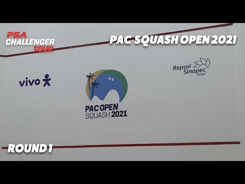 LIVE SQUASH: PAC Squash Open 2021 - Rd 1 - Court 1