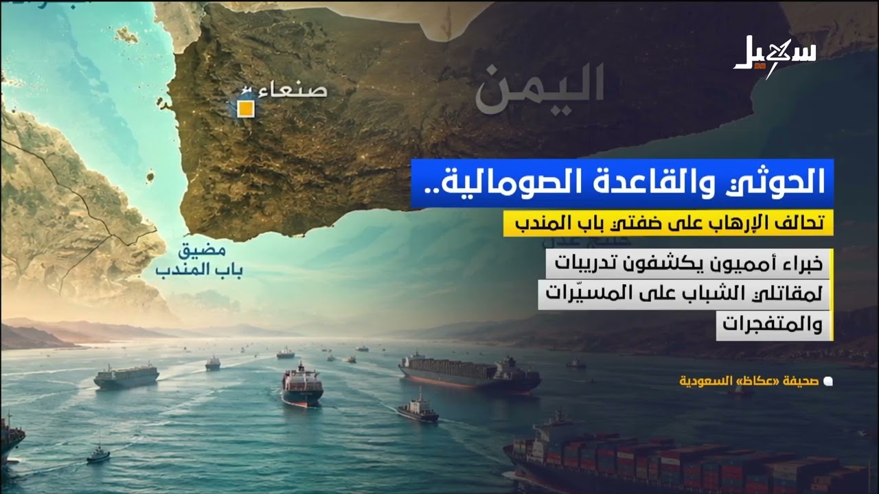 تحالف الإرهاب على ضفتي باب المندب .. مليشيا إيران الحوثية والقاعدة الصومالية
