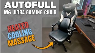 AutoFull M6 Ultra Gaming Chair. Heat cool and massage while gaming