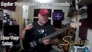 Video thumbnail for Squier Paranormal Series Toronado - One Year Later - Is It Still Relevant? by Basement Guitar Superstar