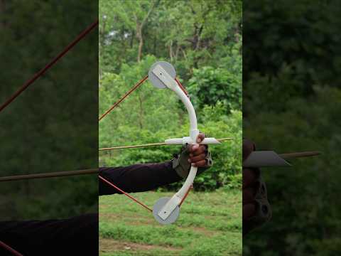 #Arrow And Bow Creation Of Bamboo Slingshot #diy #craft #youtubeshorts #wood #bamboo