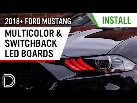 How to Install 2018-2019 Ford Mustang Multicolor & Switchback DRL LED Boards | Diode Dynamics