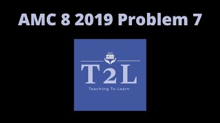AMC 8 - 2019, Problem 7 - Averages and Problem Solving