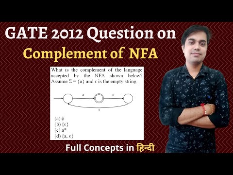 GATE 2012 Question Based on NFA | (Complement of NFA ≠ Complement of Language L)