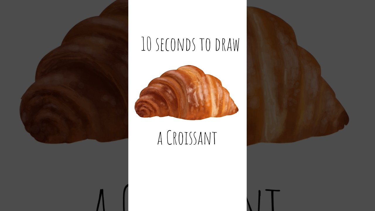how to draw croissants.. #ibispaintx #digitalpainting #croissant #digitalart
