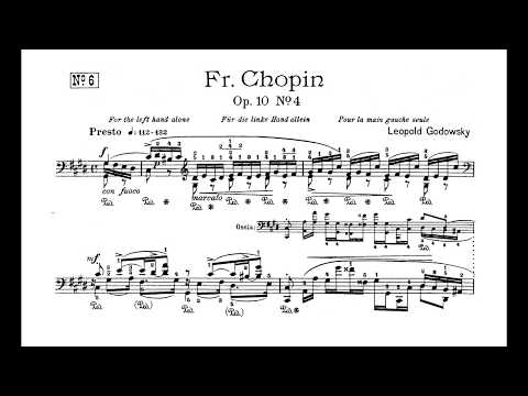 Chopin-Godowsky - Study No. 6 in C-sharp minor after Op. 10 No. 4
