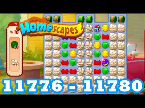 Homescapes Level 11776 - 11780 HD 3 - match puzzle Gameplay | android | IOS | 11777 | 11778 | 11779