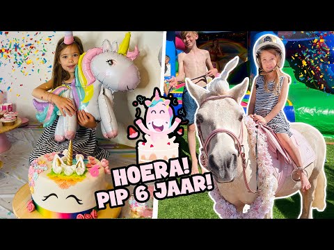 VERJAARDAG PIP 6 JAAR MEGA UNICORN THEMA !!- De Bakkertjes #724