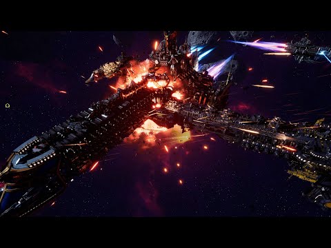 Skalgrim Mod - Space Wolves vs Imperial Navy - Massive Battle - Battlefleet Gothic Armada 2