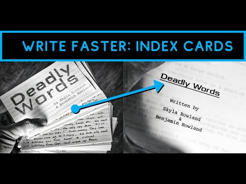 Write a great script quicker using index cards.