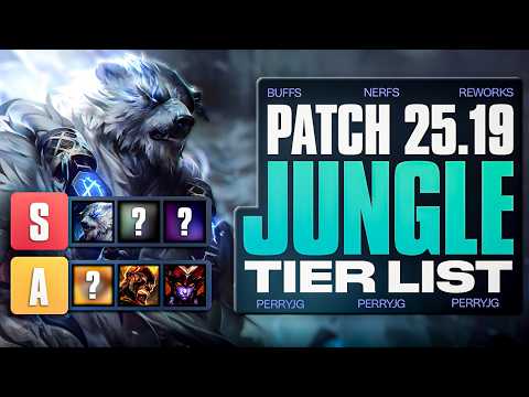Who are THE BEST Junglers in This Patch? Patch 25.19 Tier List
