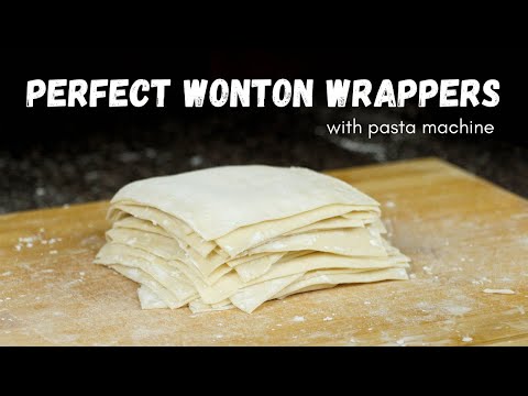 Make Perfect Wonton Wrappers With A Pasta Machine