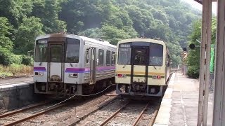 preview picture of video '【駅探訪No.39】JR芸備線・木次線 備後落合駅にて(At Bingo-Ochiai Station on the JR Geibi and Kisuki Line)'