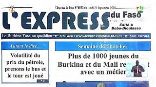 Revue de presse du 21 septembre 2026