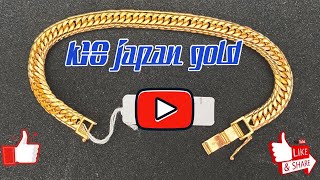 K18 japan gold bracelet / 18k bracelet / k18 M-cut / k18 M-triple cut bracelet #28