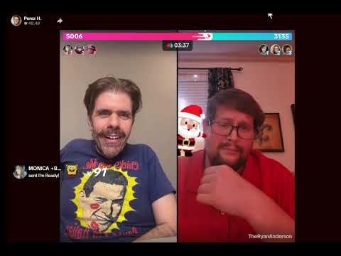 Perez Hilton goes live with Ryan Anderson over on Tik Tok