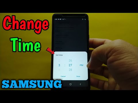 How to change time in Samsung Galaxy A01 Core