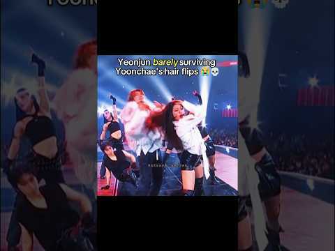 YOONCHAE's hair vs. YEONJUN #shorts #viralshorts #katseye #txt  #kpop #kpopedits #yoonchae #yeonjun