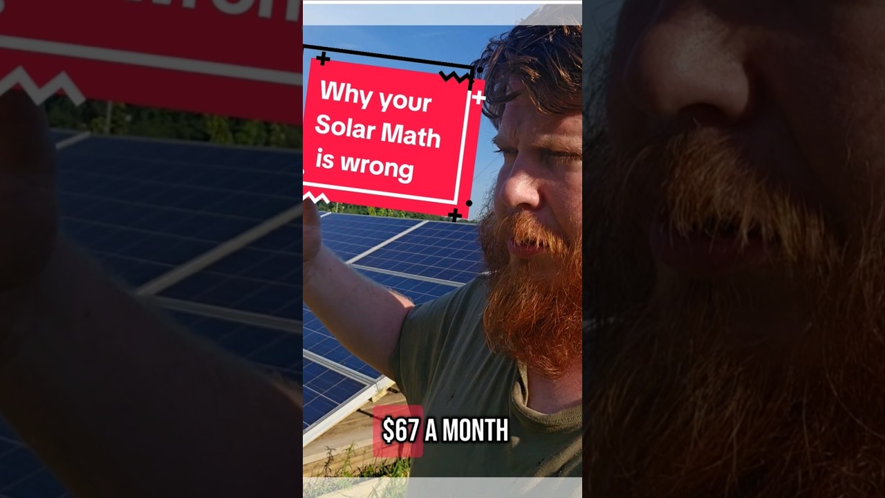 Your Solar Math is wrong. Here's why. #Offgrid #OffGridLiving #solarpower #Offgridguru