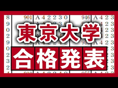 現代経済学科 【2021年度】東京大学 合格発表動画