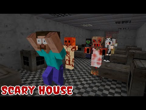 Haha Animations - Minecraft Monster School - Monster School : Scary Halloween House - Funny Minecraft Animation