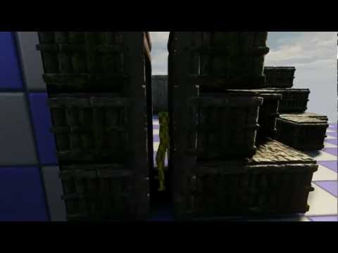 UDK Adventure Game Mechanics - WIP 7 Tight Space Movement and Ledge Jumps