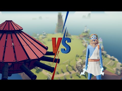 x1 Da Vinci Tank VS x5 Zeus | Totally Accurate Battle Simulator