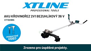 XTLINE Aku křovinořez 2V1 bezuhlíkový 36V 