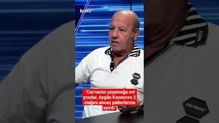 Əli Mirəliyev: Camaatın yaşamağa evi yoxdur, Aygün Kazımova 2 otağını ancaq paltarlarına ayırıb