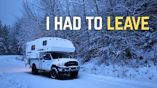 Ski Resort Camping In A Truck Camper, NOT My Best Judgement!