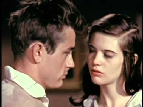 James Dean and Lois Smith wardrobe test for 'East of Eden' in 1954