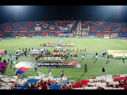 "DIM vs águilas Salida Monumental, MegaTifo" Barra: Rexixtenxia Norte &bull; Club: Independiente Medellín