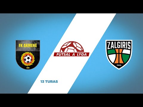 Futsal A lyga. 13 turas: FK Akmenės kraštas - Kauno Žalgiris (2025-12-13)