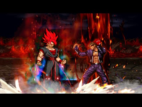 Evil Goku meets the brutal Alphax. DBS vs KOF MUGEN Evil Goku vs Alphax
