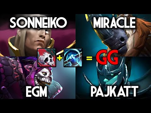 Miracle- Pajkatt VS SoNNeikO EGM - DOTA 2 - Crit + Empower = GG