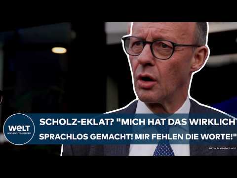 Video Thumbnail: FRIEDRICH MERZ: Olaf Scholz? "Mich hat das wirklich sprachlos gemacht! Mir fehlen die Worte!"
