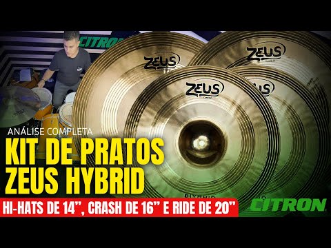 KIT DE PRATOS DE BATERIA ZEUS HYBRID, ESCOLHA IDEAL PROS BATERISTAS | ANÁLISE COMPLETA