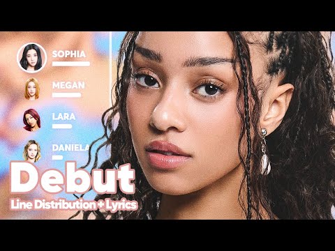 KATSEYE - Debut (Line Distribution + Lyrics Karaoke) PATREON REQUESTED