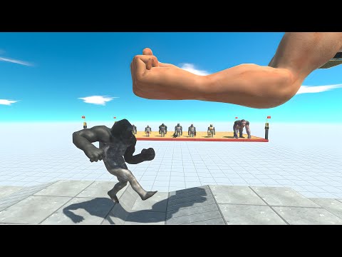 EPIC PUNCH Vs Mutant Primates : Who Will Survive? - Animal Revolt Battle Simulator